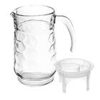 Jogo De Copos E Jarra Transparente Colmeia 5 Peças - Casambie