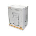 Jogo De Copos E Jarra Transparente Colmeia 5 Peças - Casambie