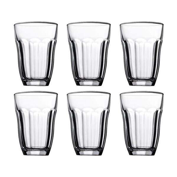 Jogo De Copos Em Vidro Multiuso Pasabahçe Baroque 220ml 6 Peç