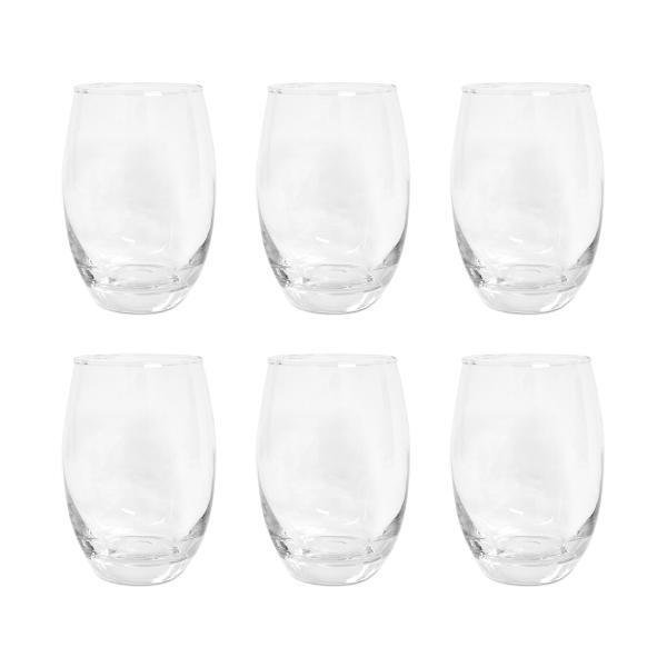 Jogo De Copos Em Vidro Original Line Crystal 450ml 6 Peças