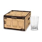 Jogo De Copos Em Vidro Original Line Rubi 300ml 6 Peças