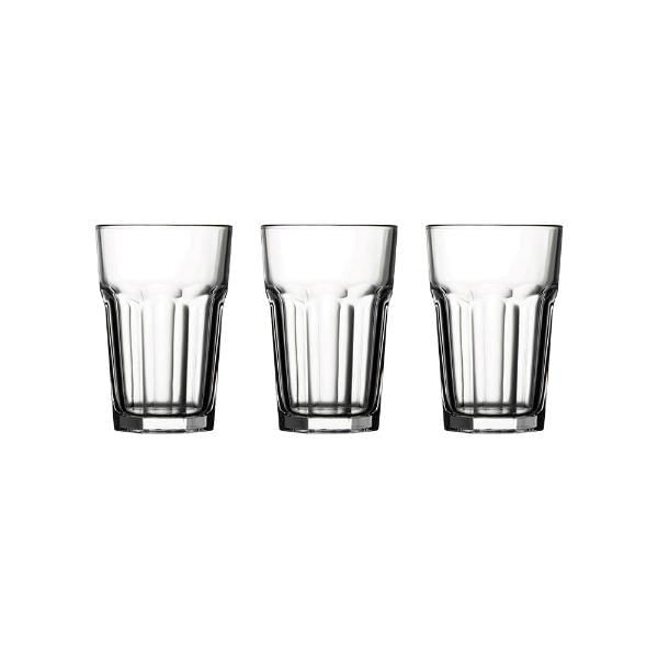 Jogo De Copos Em Vidro Pasabahçe Casablanca 280ml 3 Peças
