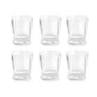 Jogo De Copos Em Vidro Whisky Original Line Topazio 275ml 6 P