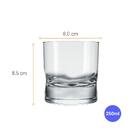 Jogo De Copos Rocks Nadir Amassadinho 250 Ml Com 6 Peças