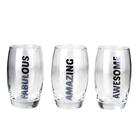 Jogo De Copos Salto Com 3 Peças 280ml - A\casa