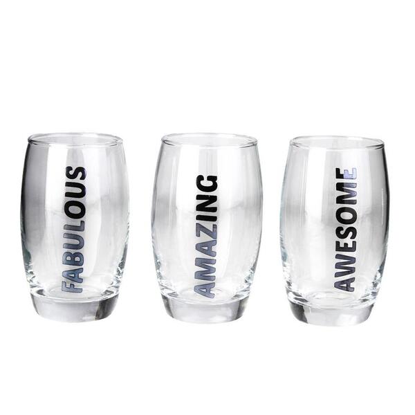 Jogo De Copos Salto Com 3 Peças 280ml - A\casa