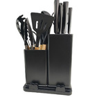 Jogo De Cozinha 19 Peças Luxo Utensilios Espatula Faca Tesour