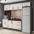 Jogo De Cozinha Modulada 5 Peças Clara 240 Cm Castanho/avelã