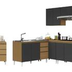 Jogo De Cozinha Paneleiro Com 7 Peças Com Balcão Para Pia Sem