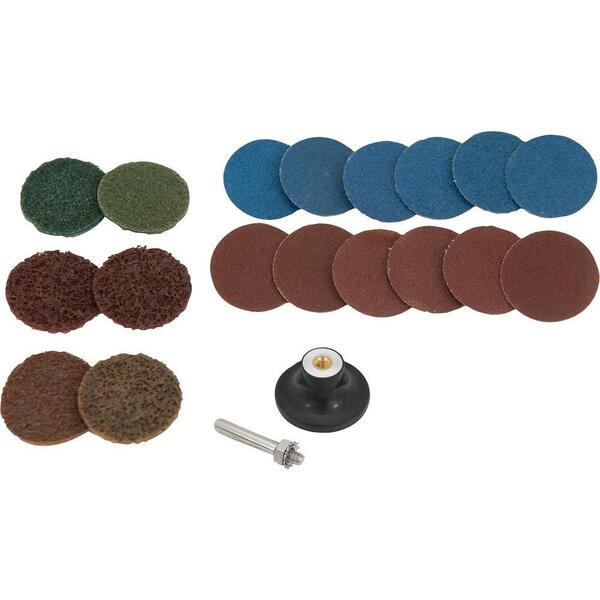 Jogo De Discos De Lixa C/ Esponja Abrasiva 50mm 20 Pç Vonder