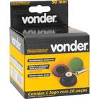 Jogo De Discos De Lixa C/ Esponja Abrasiva 50mm 20 Pç Vonder