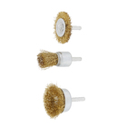 Jogo de Escova de Aço Ondulada Aço Carbono 3 peças MTX