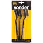 Jogo De Escovas Manuais Com 3 Pecas Vonder