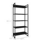 Jogo De Escritorio Estante E Escrivaninha Ade Preto