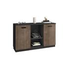 Jogo De Escrivaninha 120 E Balcão Psycho Castanho Preto