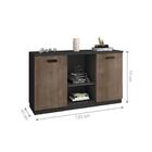 Jogo De Escrivaninha 120 E Balcão Psycho Castanho Preto