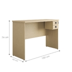 Jogo De Escrivaninha E Armário Atletic Natura/preto