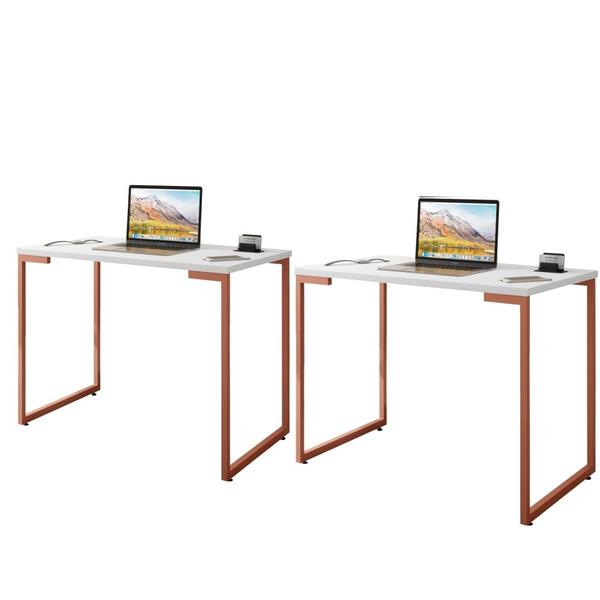 Jogo De Escrivaninhas 0.9 Tech Branco Cobre