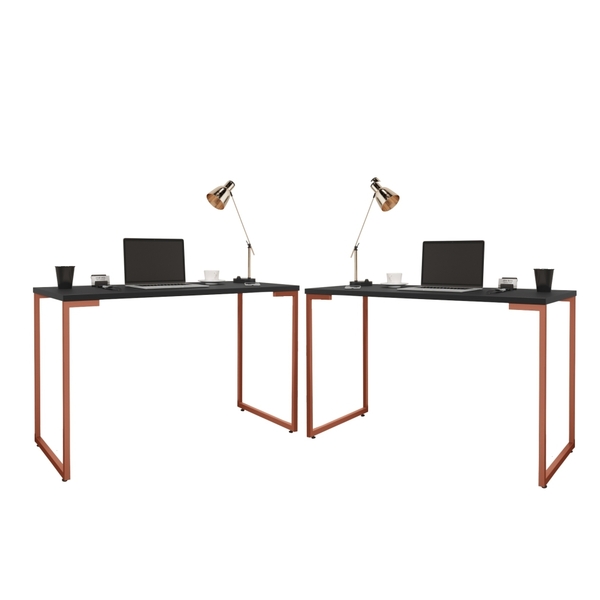 Jogo De Escrivaninhas 1.2 Multi Preto Cobre