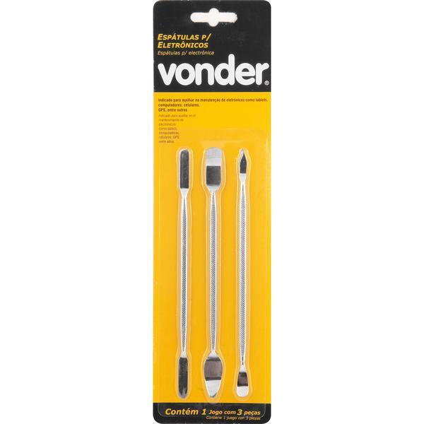 Jogo De Espatulas Para Eletrônicos Com 3 Peças  - Vonder