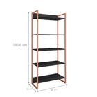 Jogo De Estantes Hera Preto Cobre