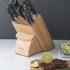 Jogo De Facas 8 Peças Century Preto Sortidos Com Laminas Aco