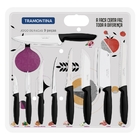 Jogo De Facas 9 Peças Plenus Preto Tramontina Chef Profission