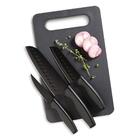 Jogo De Facas Com Tábua 4 Peças Preto Slice Craft Oster