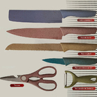 Jogo De Facas Em Aço Inox Coloridas - Kit Com 6 Peças