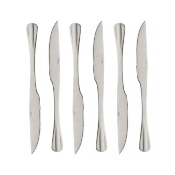 Jogo De Facas Em Aço Inox Lyor Positano 23cm 6 Peças
