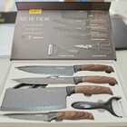 Jogo De Facas Inox 6 Peças Antiaderente Preto B-max Bm-f1097