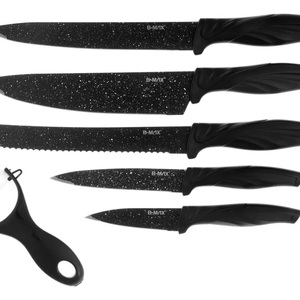 Foto de Jogo De Facas Inox 6 Peças Cozinha Churrasco B-max Bm-f989