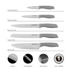 Jogo De Facas Inox Hamilton Beach Square Com Suporte 6 Peças