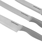 Jogo De Facas Inox Hamilton Beach Square Com Suporte 6 Peças