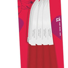 Jogo de facas para churrasco 12 peças vermelho - Leme - Tramo