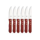 Jogo De Facas Para Churrasco Em Inox Com Cabo Madeira Dynasty