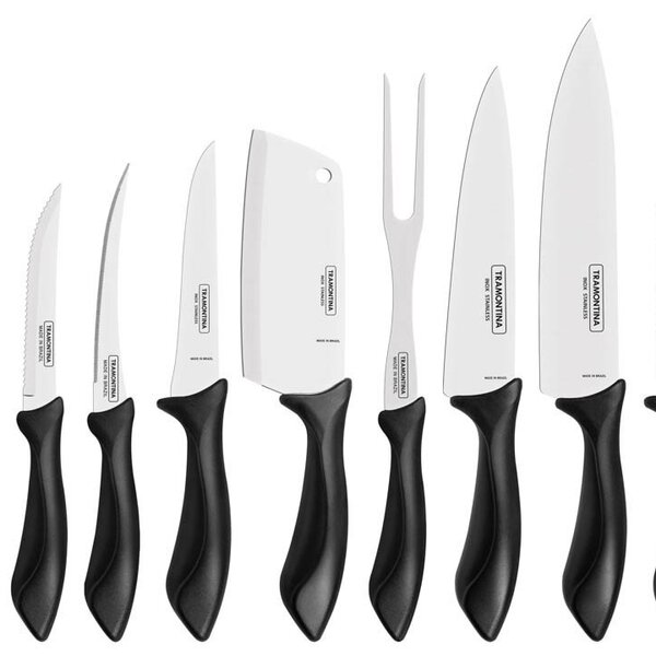Jogo De Facas Tramontina Affilata Com Lâmina Em Aço Inox E Ca