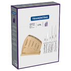 Jogo De Facas Tramontina Cronos Com Lâminas E Cabos Em Aço In