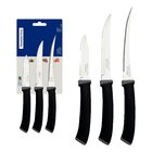 Jogo De Facas Tramontina Felice Com Lâminas De Aço Inox E Cab