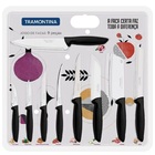 Jogo De Facas Tramontina Plenus Aço Inox Preto 9 Peças