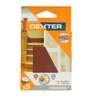 Jogo de Folha de Lixa para Madeira Grão 120 5 unidades Dexter