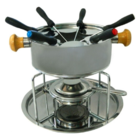 Jogo De Fondue Aço Inox Prata