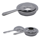 Jogo De Fondue Aço Inox Prata