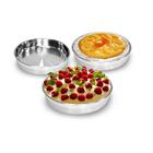 Jogo De Formas Para Bolo E Tortas Redonda Em Inox Com 3 Peças