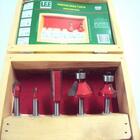 Jogo De Fresas Para Tupia Com 5 Peças Vermelha Para Madeira L