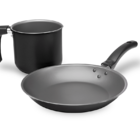 Jogo De Frigideira Ø22 + Fervedor Ø12 Ruby - Brinox Preto Bri