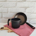 Jogo De Frigideira Ø22 + Fervedor Ø12 Ruby - Brinox Preto Bri