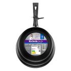 Jogo De Frigideira Todo Dia 03 Peças Preta - Rochedo