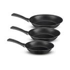 Jogo De Frigideira Todo Dia 03 Peças Preta - Rochedo