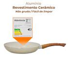 Jogo De Frigideiras Antiaderente Revestimento Cerâmica 2 Peça